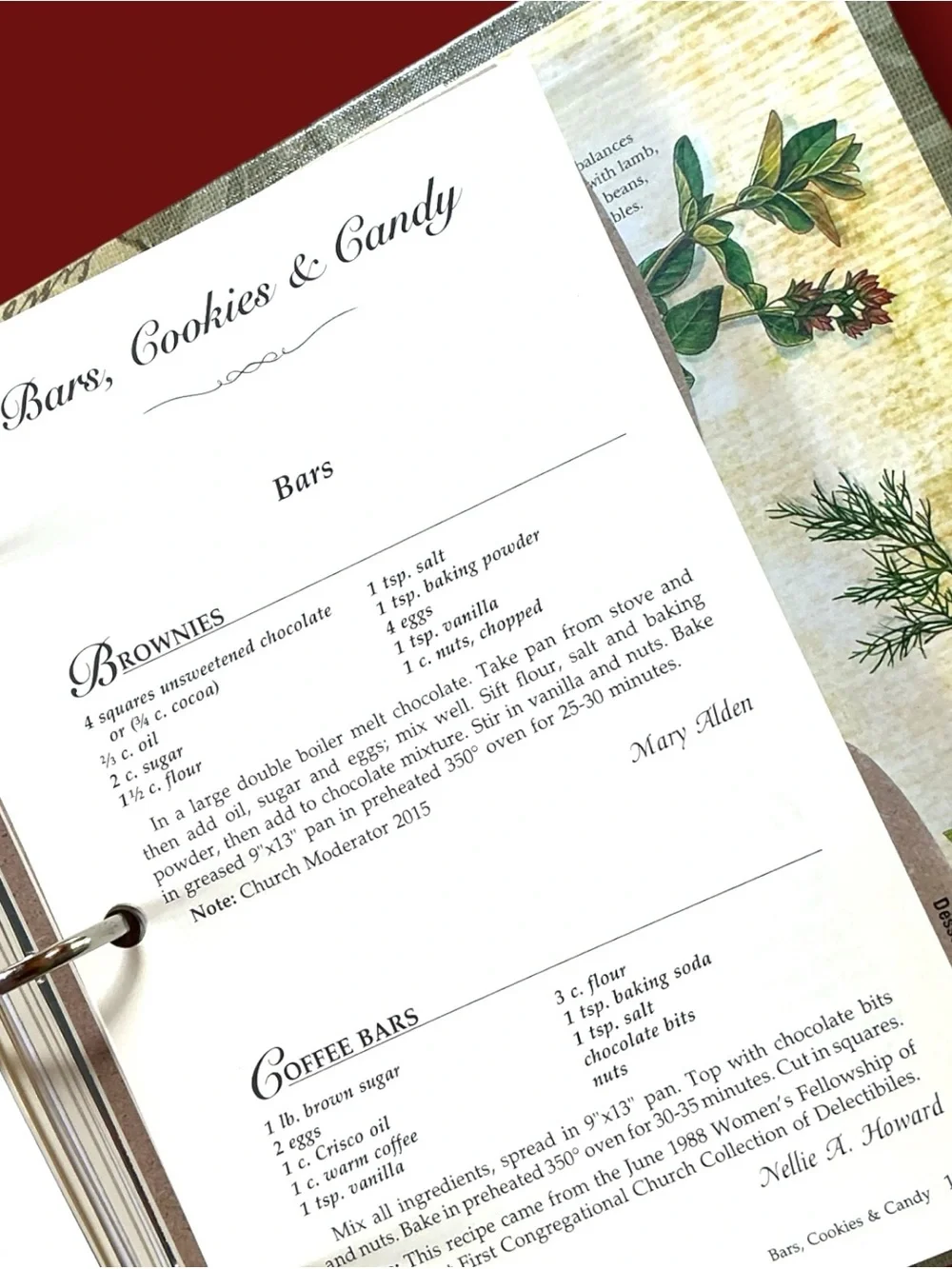 Searsport Maine First Congregational Church 2015 Recipe Book 200th Anniversary